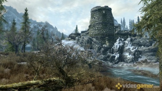 Although I was never crazy about the setting or the thematic appearance of the game, Skyrim still looks really good. Screenshot credit: http://www.videogamer.com